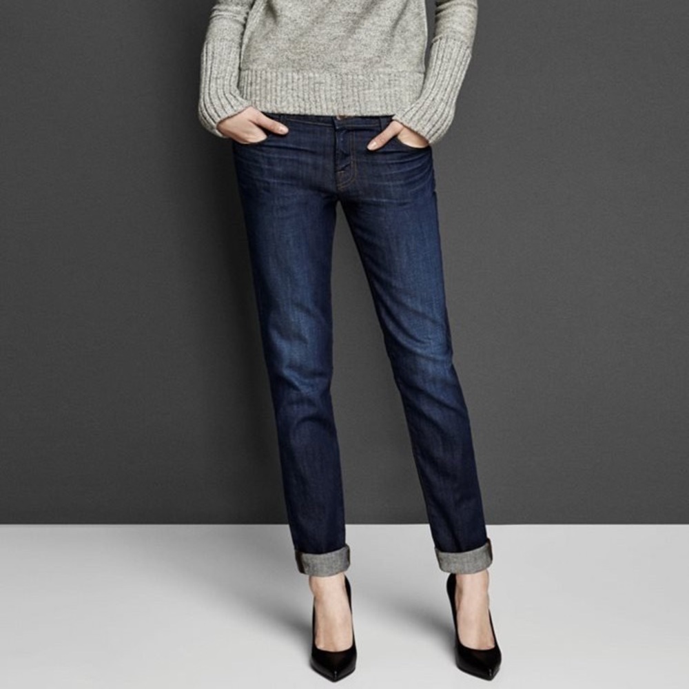J Brand Jake Skinny Boyfriend Dark Side Jeans 26
